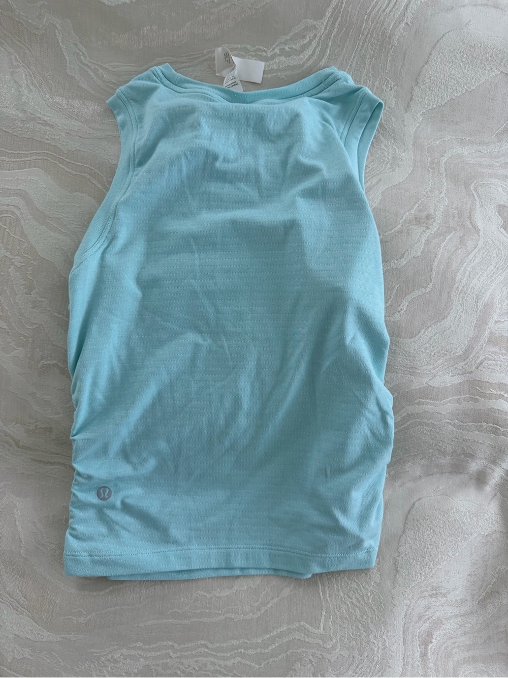lululemon athletica Light Aqua Ruched Side Tank - Picture 3 of 4